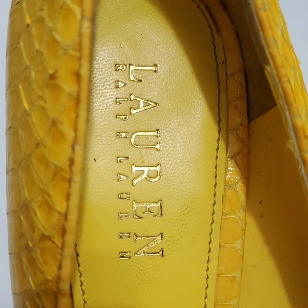 Ralph Lauren reptile shoes. Kailee stiletto pumps. Size 9B. - Picture 10 of 13